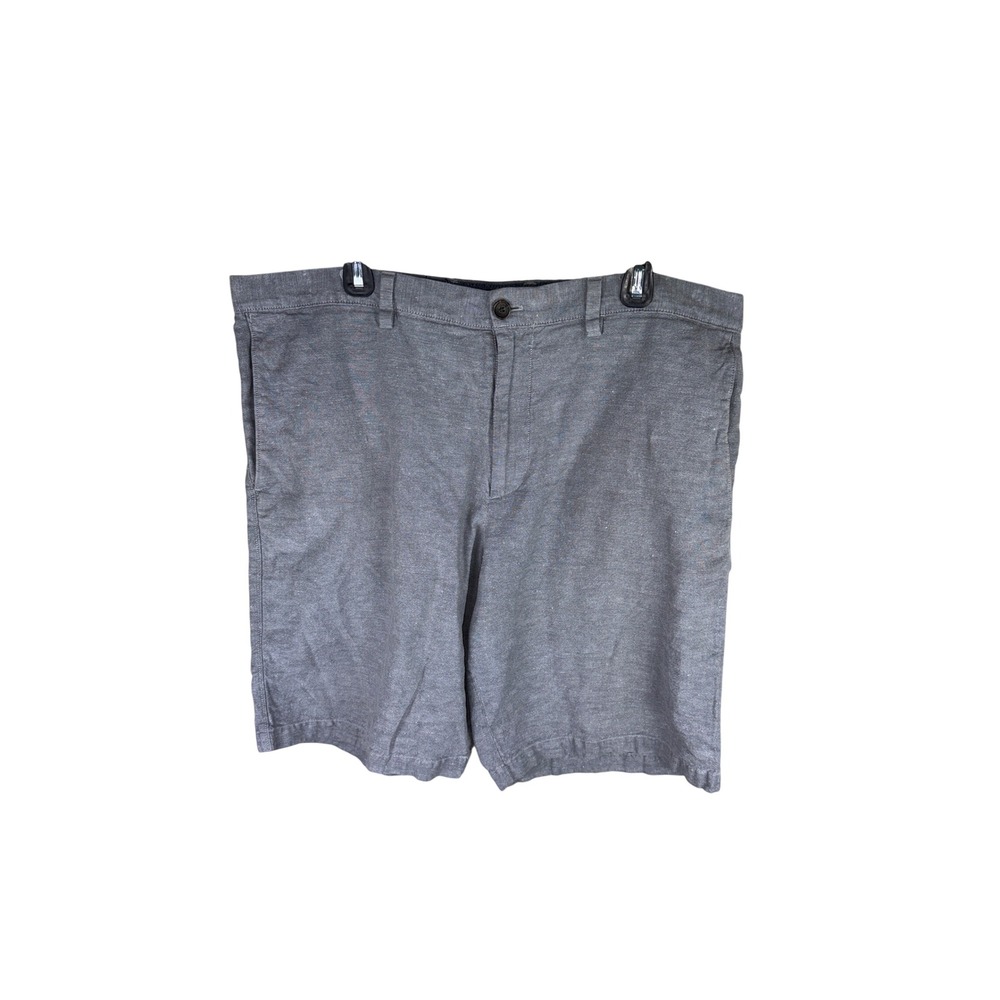 Banana Republic Mens 38 Linen Slub CTY Shorts Warm Granite Grey